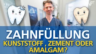 Welche Zahnfüllung ist die beste für mich Kunststoff Zement oder Amalgam in den Zähnen [upl. by Ahsropal]