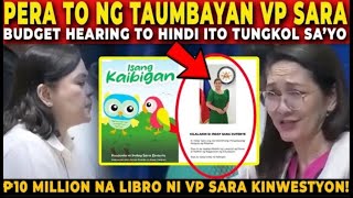 🔴 BUDGET HEARING to PERA ito ng TAUMBAYAN at HINDI ito LAHAT PATUNGKOL sayo  SEN RISA [upl. by Erv]