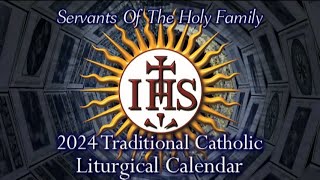 Servants Of The Holy Family 2024 Liturgical Calendar [upl. by Ellenrad]