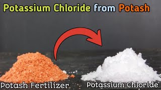 How to make KCl from potash Fertilizer  atpm  chemistry [upl. by Ekoorb]