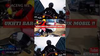 UKHTI BARBAR SERUDUK MOBIL race shorts motovlog crash bike fun motivation crazy bikelife [upl. by Ahsilahk]