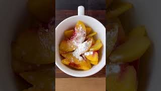 How to Make Hungry Girl’s Peach Pie in a Mug Recipe [upl. by Rhys]