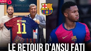 ✅ BONNE NOUVELLE ✅LE RETOUR DANSU FATI AU FC BARCELONE💥HANSI LUI FAIT CONFIANCE✅ NEYMAR AU BARÇA 😱 [upl. by Hamnet]