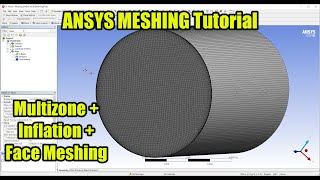 ✅ ANSYS MESHING  MultizoneInflationFace Meshing  Tutorial [upl. by Eelegna378]