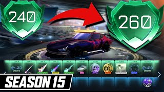 ROCKET PASS SEASON 15 TIERS 240  260 detailed item showcase [upl. by Kendell249]