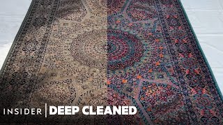 Persian Rug Gets First Clean In 20 Years  Deep Cleaned  Insider [upl. by Rezzani]