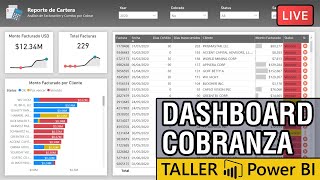 Dashboard Cuentas por Cobrar con Power BI  dashboardeando 005 [upl. by Huba383]