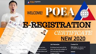 EREG or Eregistration of POEA GUIDE NEW 2022 by MG step by step [upl. by Ofori]