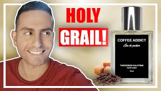 HOLY GRAIL COFFEE PERFUME  COFFEE ADDICT BY THEODOROS KALOTINIS FRAGRANCE REVIEW  CARAMEL amp COCOA [upl. by Anelrahc]