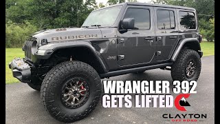 WRANGLER 392 HOW BIG DID WE GO Clayton Off Road Lift Kit [upl. by Aisor]