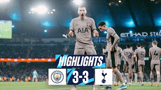 MAN CITY 33 TOTTENHAM HOTSPUR  PREMIER LEAGUE HIGHLIGHTS  INCREDIBLE LATE DRAMA AT THE ETIHAD [upl. by Fawne235]