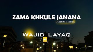 Wajid Layaq  Zama Khkule Janana Melancholic Version  Lyrics Video with English Subtitles [upl. by Brunelle]