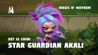 CHIBI STAR GUARDIAN AKALI  FINISHER EMOTES BOOM  TFT SET 12 [upl. by Wendall]