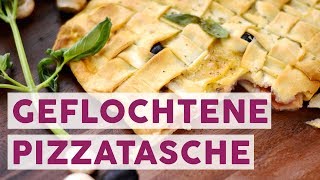 Alternative zur Pizza Geflochtene Pizzatasche 🥧  REZEPT [upl. by Lena]