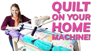 How to Quilt on a Home Sewing Machine on a Cutie Frame  Load amp Quilt [upl. by Mahseh]