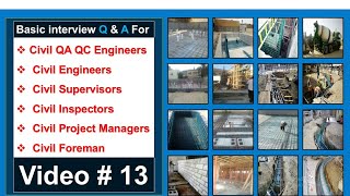 Civil QC top 10 interview Questions related to Road work [upl. by Enywtna]