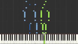 Ecossaise in G major WoO 23  Beethoven Piano Tutorial Synthesia [upl. by Colas912]