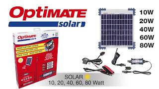 OptiMate Solar EN 12V Solar Charger amp Monitor [upl. by Weikert130]