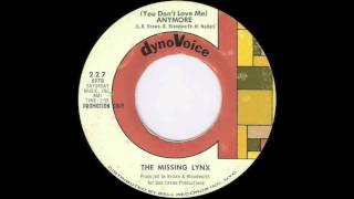 The Missing Lynx  You Dont Love Me Anymore 1966 [upl. by Engen]