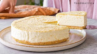 Super Easy NoBake Cheesecake No Egg No Gelatine No Condensed milk [upl. by Rizas]