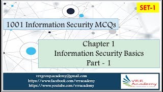 Information Security Basics MCQ Part 1 [upl. by Elleirua]