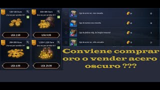 Conviene comprar ORO o vender acero oscuro en Mir4 tutorial de como conseguir oro mucho mas barato😃 [upl. by Adivad]