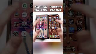 iPhone 13 Pro Max vs Samsung S24 Ultra SPEED TEST🚀 shorts viralvideo [upl. by Dahsar]