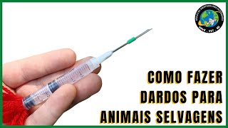 💉 Como fazer DARDO E ZARABATANA PARA ANIMAIS SELVAGENS 🐯 [upl. by Nylzzaj]