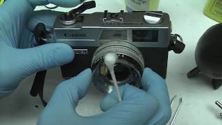 Canon Canonet Sticky Shutter and Aperture Repair [upl. by Peatroy]