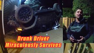 Drunk Man Miraculously Survives Horrific Crash After a Night Out [upl. by Airun482]