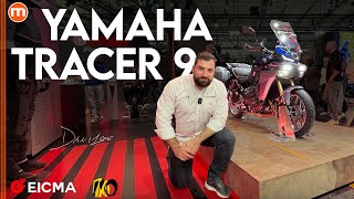 Yamaha Tracer 9 2025  Tutte le sue nuove tecnologie nel video live da EICMA 2024 [upl. by Atreb]