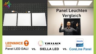 Vergleich und Test LED Panel Leuchten für Rasterdecken  Die beste Deckenleuchte für Ihr Büro [upl. by Llaccm]