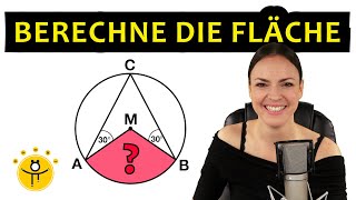 Wie groß ist die Fläche – Kreisausschnitt [upl. by Aserej]