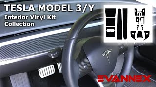 Interior Vinyl Kit Collection for Tesla Model 3Y [upl. by Anselm545]