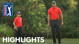 Tiger and Charlie Woods’ team highlights from PNC Championship  2020 [upl. by Atenik]