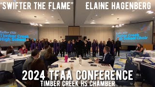 “Swifter the Flame” a cappella Hagenberg Timber Creek HS Chamber [upl. by Deeraf]