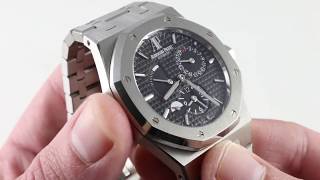 Audemars Piguet Royal Oak Dual Time 26120STOO1220ST03 Luxury Watch Review [upl. by Podvin59]