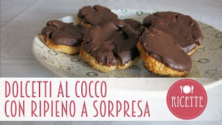 Biscotti al Cocco con Ripieno a Sorpresa [upl. by Radloff]