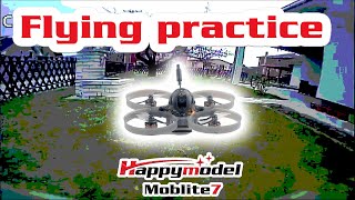 Flying practice with tiny whoop drone Moblite7 [upl. by Arimaj]