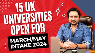 MarchMay Intake 2024 Open  15 Universities List  Studify UK USA CANADA [upl. by Wolk878]