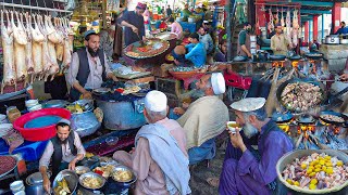 Breakfast in Afghanistan  Traditional morning street food  Liver Fry  Rush Dumpukht [upl. by Towill]