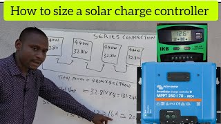 How to Size Solar Charge Controller solarpanelinstallation solarenergy [upl. by Cerelly]