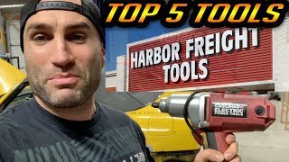 TOP 5 Products to BUY at HARBOR FREIGHT TOOLS [upl. by Idnas]