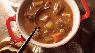 Big Batch Beef amp Root Veggie Stew  Milk Calendar 2013 recipe [upl. by Feilak890]