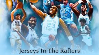 UNC Basketball Jerseys In The Rafters [upl. by Atalee]