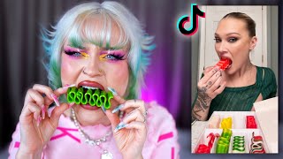 Trying viral Tik Tok candy that destroys my teeth [upl. by Freedman955]