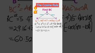 The Cosine Rule  Solving Triangles  Geometry shorts [upl. by Aniretake]