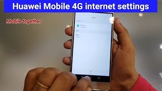 Huawei mobile 4G internet settings [upl. by Ear]