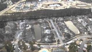 Aerial video of the Windsor Green fire site [upl. by Janean]