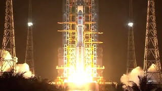 China launches Tianzhou7 cargo spacecraft to Tiangong space station [upl. by Lrad469]